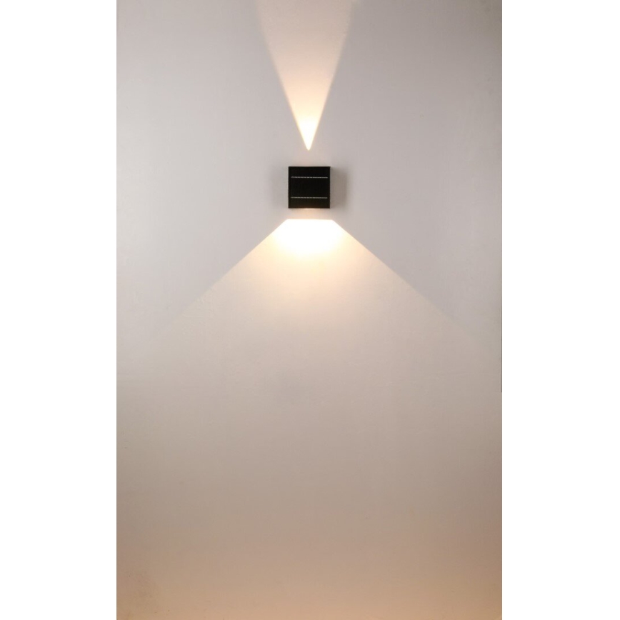 Brilagi - Soldrevet LED væglampe BLOCK LED/2W/3,7V IP44