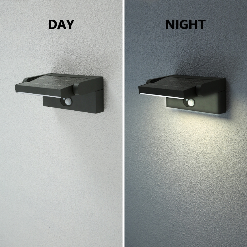 Brilagi - Soldrevet LED væglampe med sensor ANKLE LED/3,5W/3,7V 2200 mAh IP54
