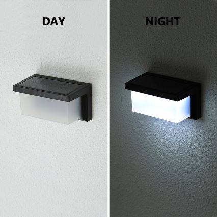 Brilagi - Soldrevet LED væglampe med bevægelses- og skumringssensor BRICK LED/12W/5,5V 1200 mAh IP65