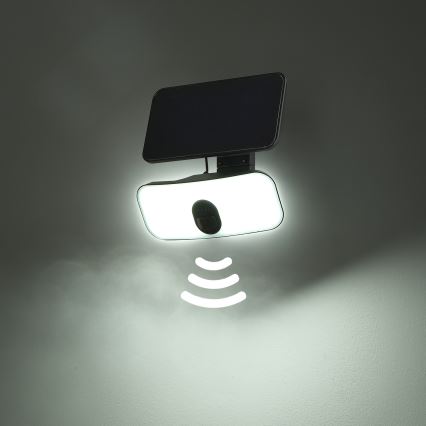 Brilagi - Soldrevet LED væglampe med sensor ROOF LED/13W/5V 4000 mAh IP65