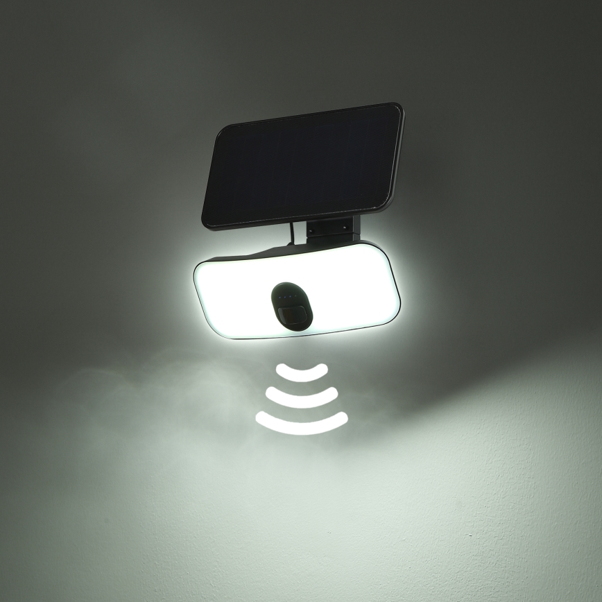 Brilagi - Soldrevet LED væglampe med sensor ROOF LED/13W/5V 4000 mAh IP65