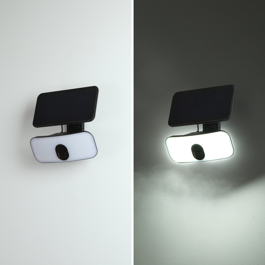 Brilagi - Soldrevet LED væglampe med sensor ROOF LED/13W/5V 4000 mAh IP65