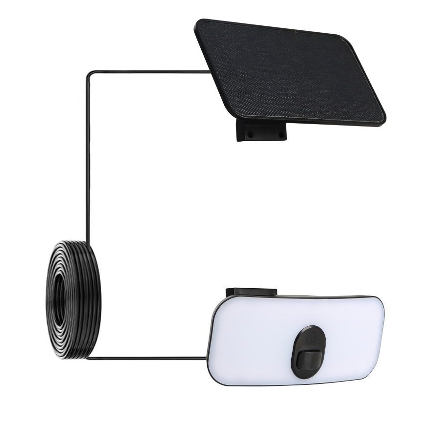 Brilagi - Soldrevet LED væglampe med sensor ROOF LED/13W/5V 4000 mAh IP65