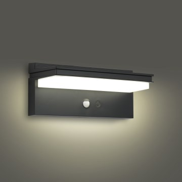 Brilagi - Soldrevet LED væglampe med sensor SOL SENSE LED/10W/3,7V 4000 mAh IP44