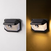 Brilagi - Soldrevet LED væglampe med sensor WALLIE LED/0,85W/3,7V 3000K IP65
