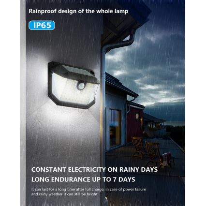 Brilagi - Soldrevet LED væglampe med sensor WALLIE LED/4W/5,5V 1200mAh 6500K IP65