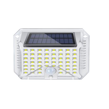 Brilagi - Soldrevet LED væglampe med sensor WALLIE LED/4W/5,5V 1200 mAh 6500K IP64 sølvfarvet