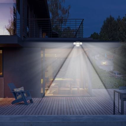 Brilagi - Soldrevet LED væglampe med sensor WALLIE LED/5W/5,5V 2400 mAh IP65