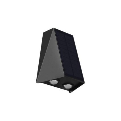 Brilagi - Soldrevet LED væglampe PYRAMID LED/2W/3,2V 1300 mAh IP54