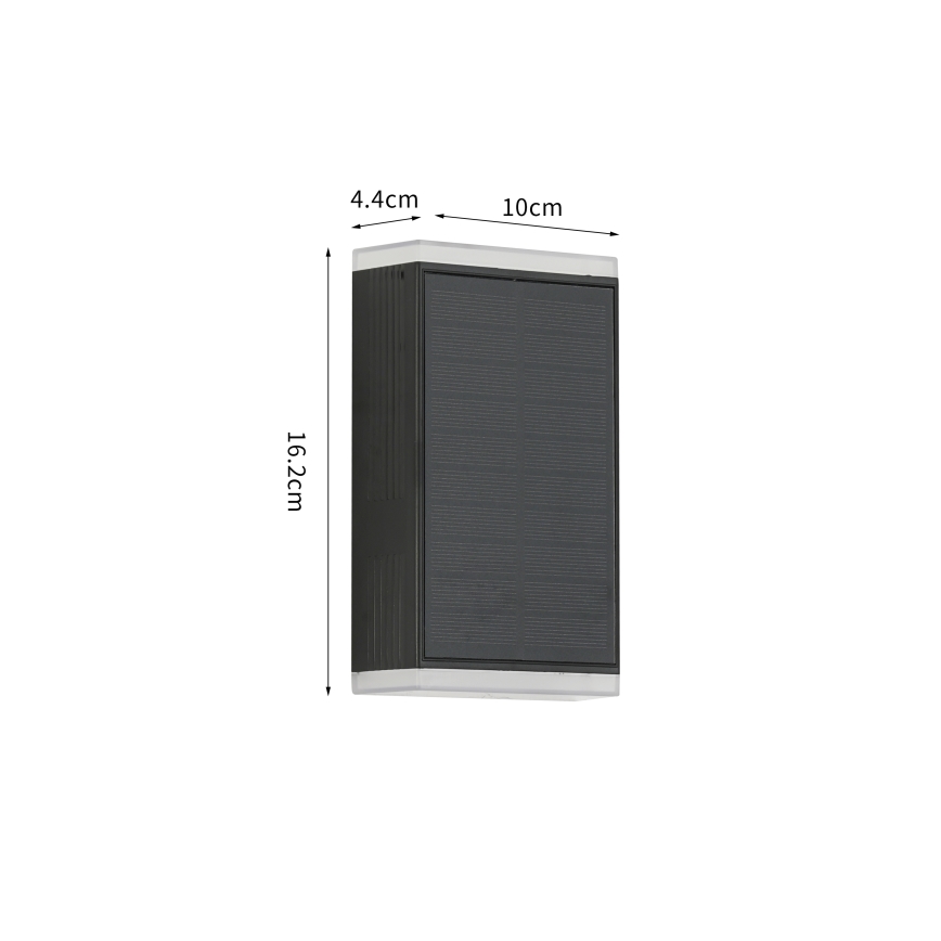 Brilagi - Soldrevet LED væglampe SOL GUARD LED/2W/3,7V 2000 mAh IP45