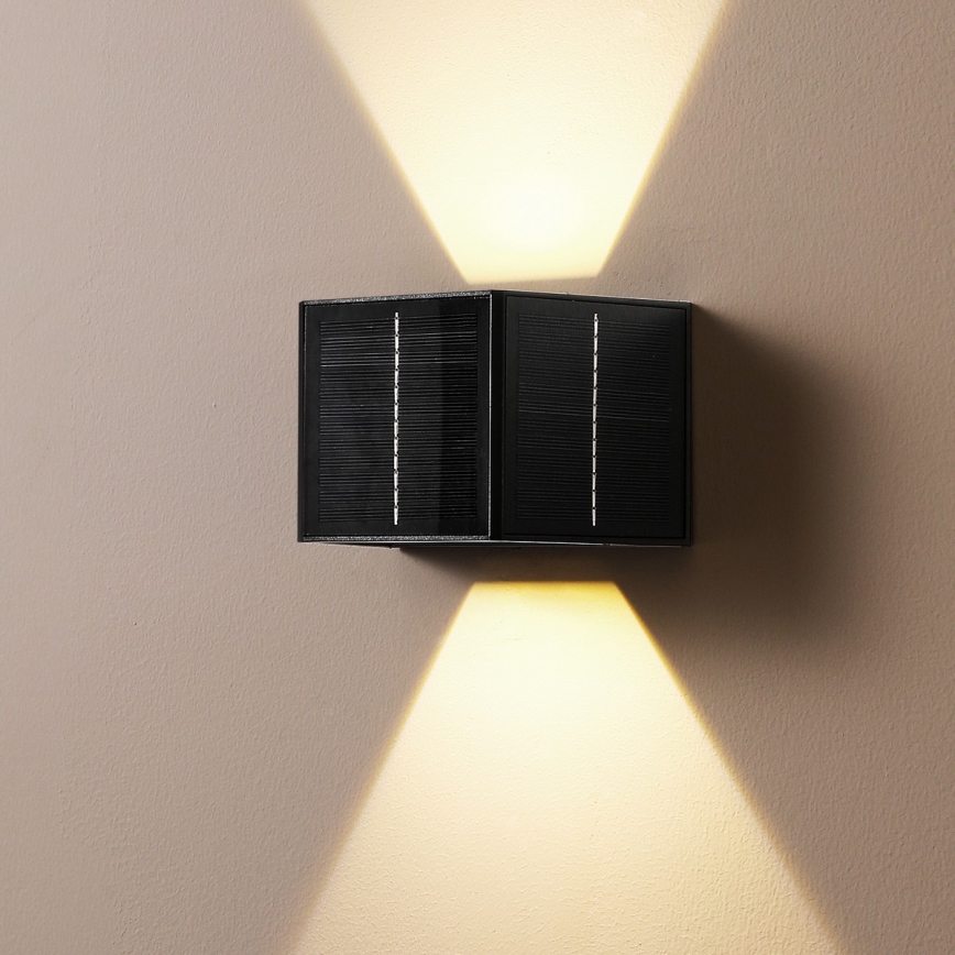Brilagi - Soldrevet LED væglampe SOLAR CUBE LED/2W/3,2V 1300 mAh IP54