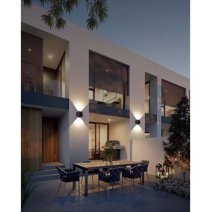 Brilagi - Soldrevet LED væglampe SOLAR CUBE LED/2W/3,2V 1300 mAh IP54