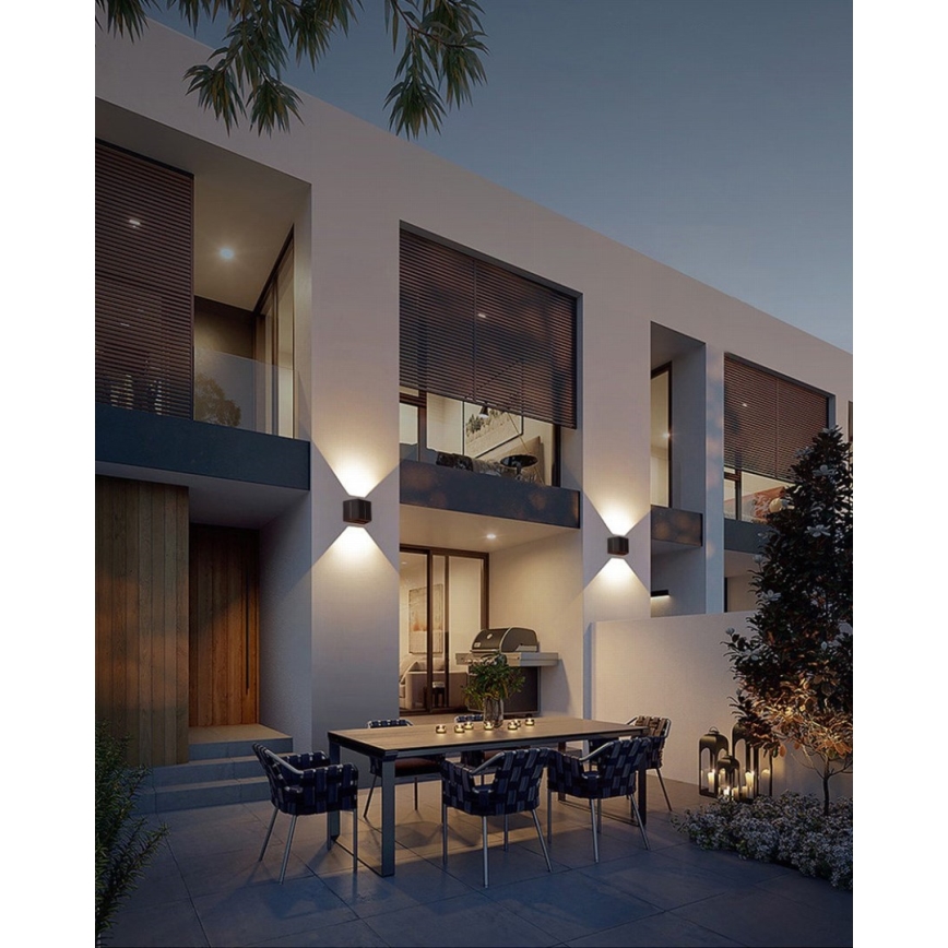Brilagi - Soldrevet LED væglampe SOLAR CUBE LED/2W/3,2V 1300 mAh IP54