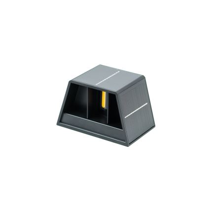 Brilagi - Soldrevet LED væglampe SOLAR CUBE LED/2W/3,2V 1300 mAh IP54
