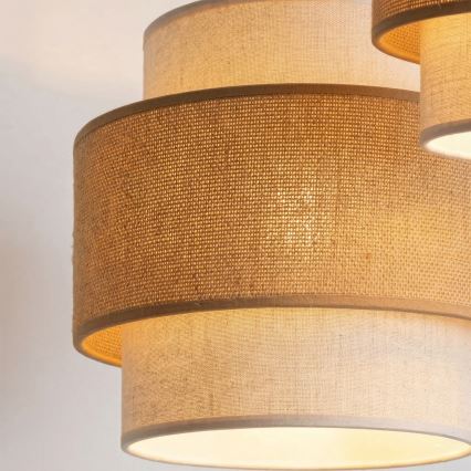 Brilagi - SPACE pendel med wireophæng 3xE27/60W/230V, Ø 40 cm, beige/creme