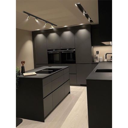 Brilagi - Spot i skinnesystem HUSKY 4xGU10/10W/230V sort/guld