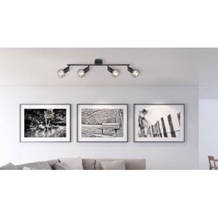 Brilagi - Spotarmatur CAGE 4xE14/40W/230V