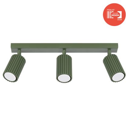 Brilagi - Spotarmatur CRESTO 3xGU10/10W/230V grøn