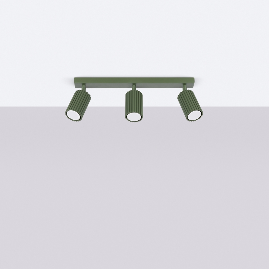 Brilagi - Spotarmatur CRESTO 3xGU10/10W/230V grøn