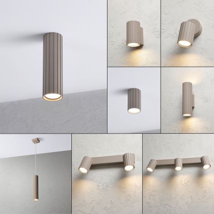 Brilagi - Spotarmatur CRISPINA 1xGU10/10W/230V, 20 cm, beige