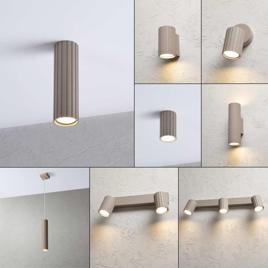 Brilagi - Spotarmatur CRISPINA 1xGU10/10W/230V, 20 cm, beige