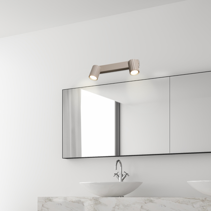 Brilagi - Spotarmatur CRISPINA 2xGU10/10W/230V beige