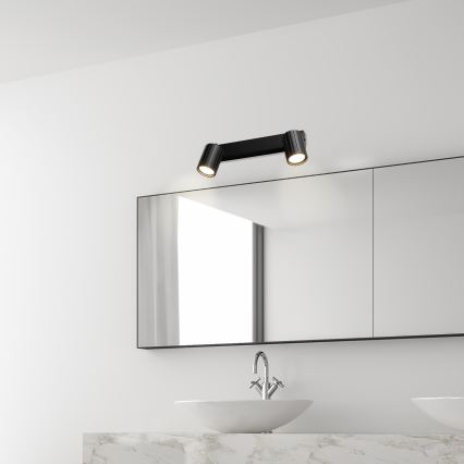 Brilagi - Spotarmatur CRISPINA 2xGU10/10W/230V sort