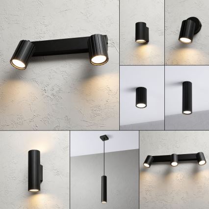 Brilagi - Spotarmatur CRISPINA 2xGU10/10W/230V sort