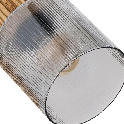 Brilagi - Spotarmatur HYGGE 3xE14/15W/230V sort/røgfarvet