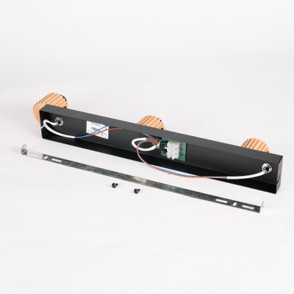 Brilagi - Spotarmatur HYGGE 3xE14/15W/230V sort/røgfarvet