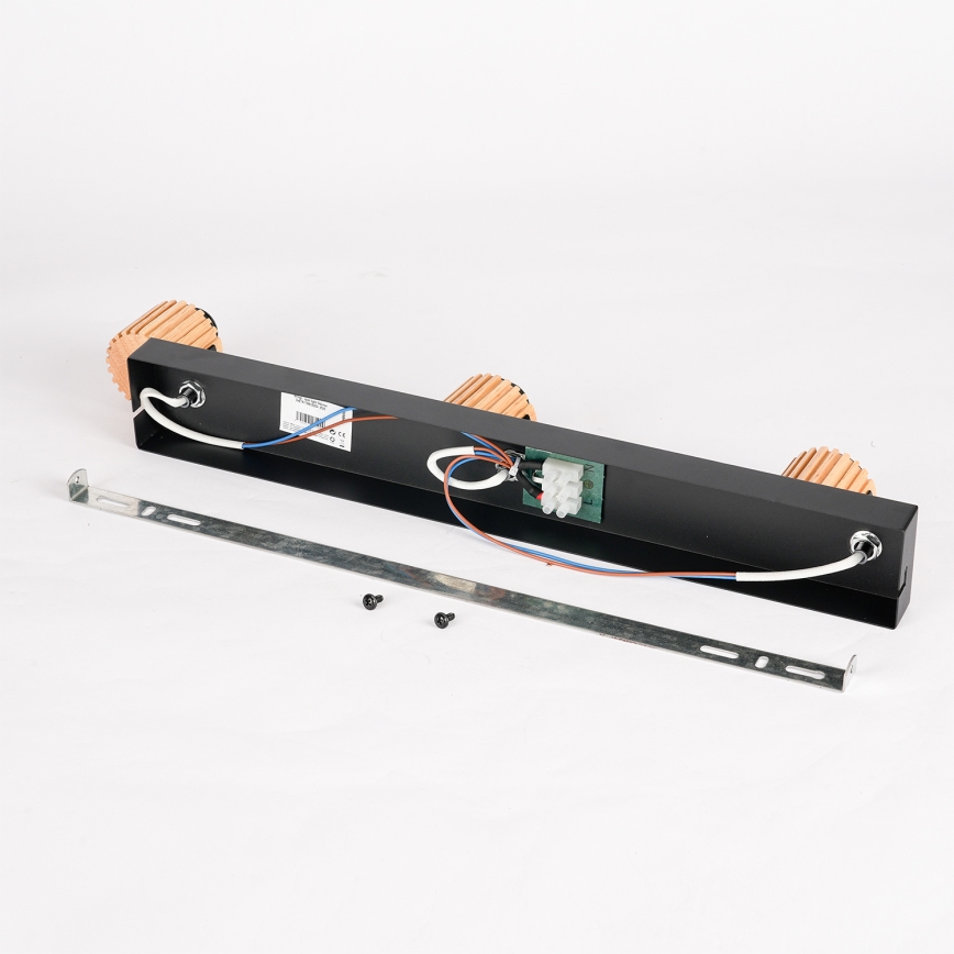 Brilagi - Spotarmatur HYGGE 3xE14/15W/230V sort/røgfarvet