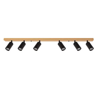 Brilagi - Spotarmatur SELE 6xGU10/30W/230V sort/eg-dekor