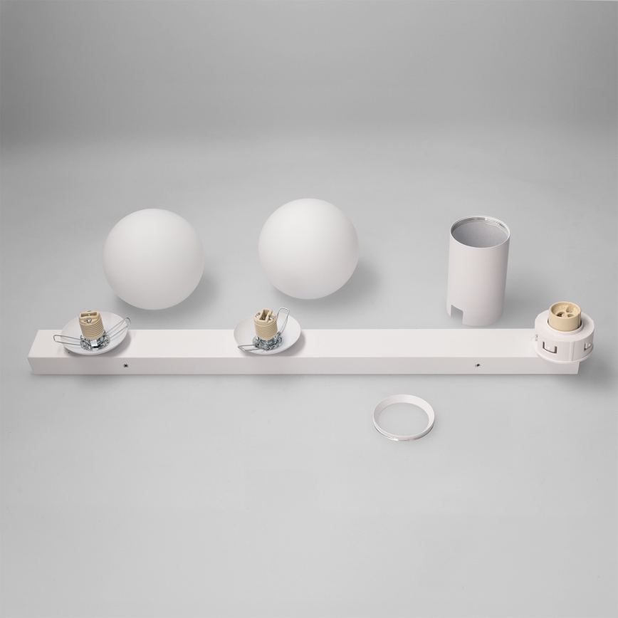 Brilagi - Spotarmatur SELE BALL 1xGU10/30W/230V + 2xG9/10W hvid