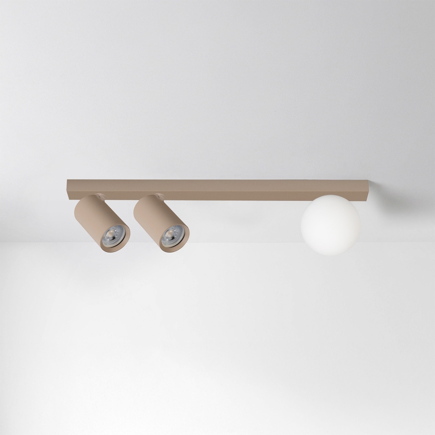 Brilagi - spotarmatur SELE BALL 2xGU10/30W/230V + 1xG9/10W beige