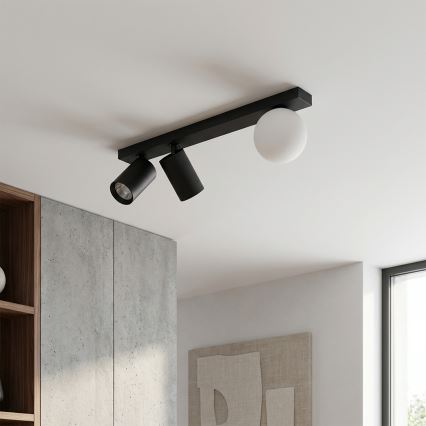 Brilagi - Spotarmatur SELE BALL 2xGU10/30W/230V + 1xG9/10W sort