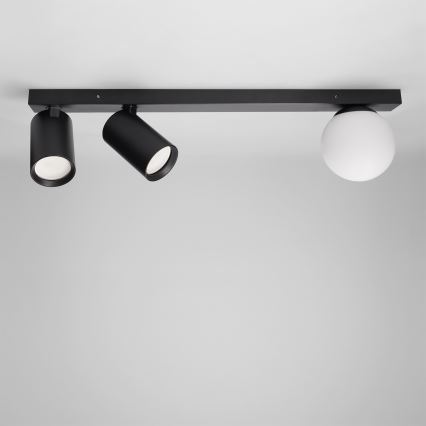Brilagi - Spotarmatur SELE BALL 2xGU10/30W/230V + 1xG9/10W sort