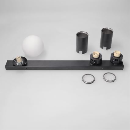 Brilagi - Spotarmatur SELE BALL 2xGU10/30W/230V + 1xG9/10W sort