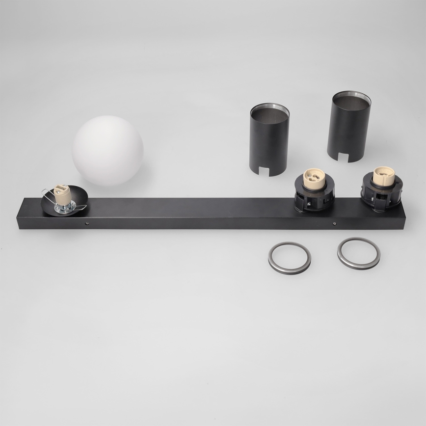 Brilagi - Spotarmatur SELE BALL 2xGU10/30W/230V + 1xG9/10W sort