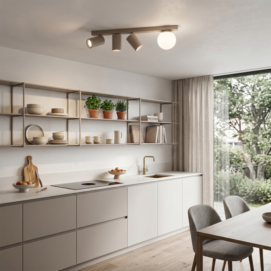 Brilagi - Spotarmatur SELE BALL 3xGU10/30W/230V + 1xG9/10W beige