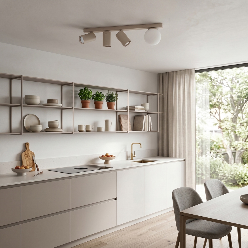 Brilagi - Spotarmatur SELE BALL 3xGU10/30W/230V + 1xG9/10W beige
