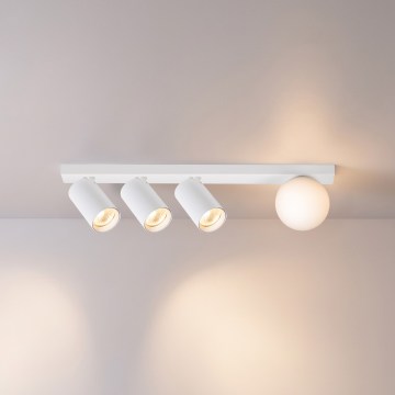 Brilagi - Spotarmatur SELE BALL 3xGU10/30W/230V + 1xG9/10W hvid
