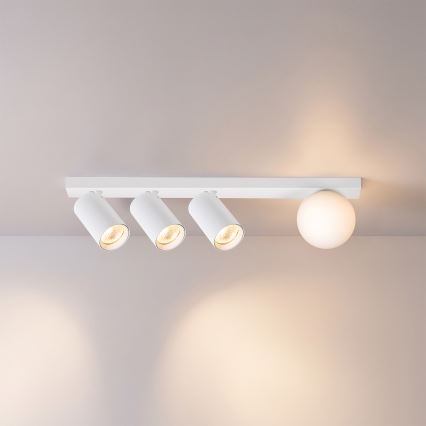 Brilagi - Spotarmatur SELE BALL 3xGU10/30W/230V + 1xG9/10W hvid