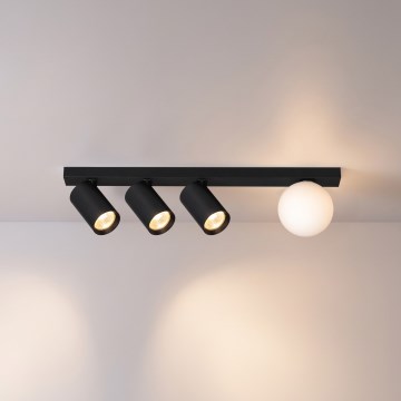 Brilagi - Spotarmatur SELE BALL 3xGU10/30W/230V + 1xG9/10W sort