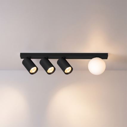 Brilagi - Spotarmatur SELE BALL 3xGU10/30W/230V + 1xG9/10W sort