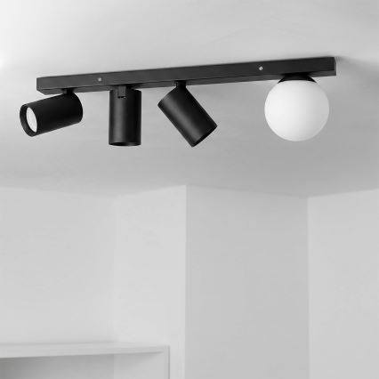 Brilagi - Spotarmatur SELE BALL 3xGU10/30W/230V + 1xG9/10W sort