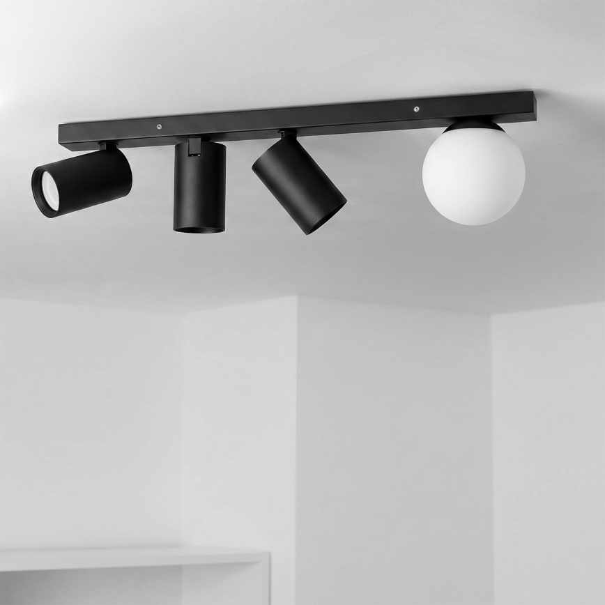 Brilagi - Spotarmatur SELE BALL 3xGU10/30W/230V + 1xG9/10W sort