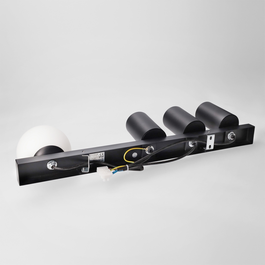 Brilagi - Spotarmatur SELE BALL 3xGU10/30W/230V + 1xG9/10W sort