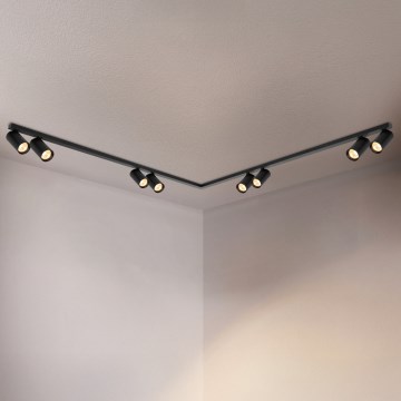 Brilagi - Spotarmatur SELE LONG 8xGU10/30W/230V sort