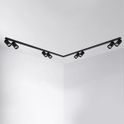 Brilagi - Spotarmatur SELE LONG 8xGU10/30W/230V sort