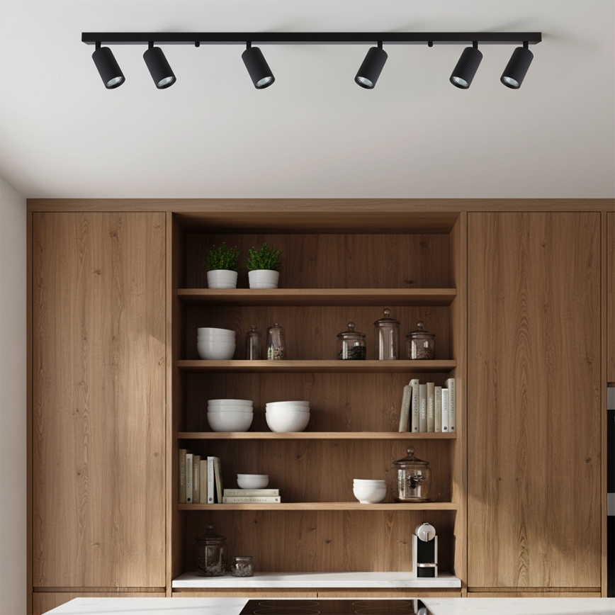 Brilagi - Spotarmatur SELE MODERN 6xGU10/30W/230V sort